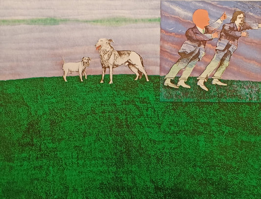 "Mannen met honden" van Aat Verhoog