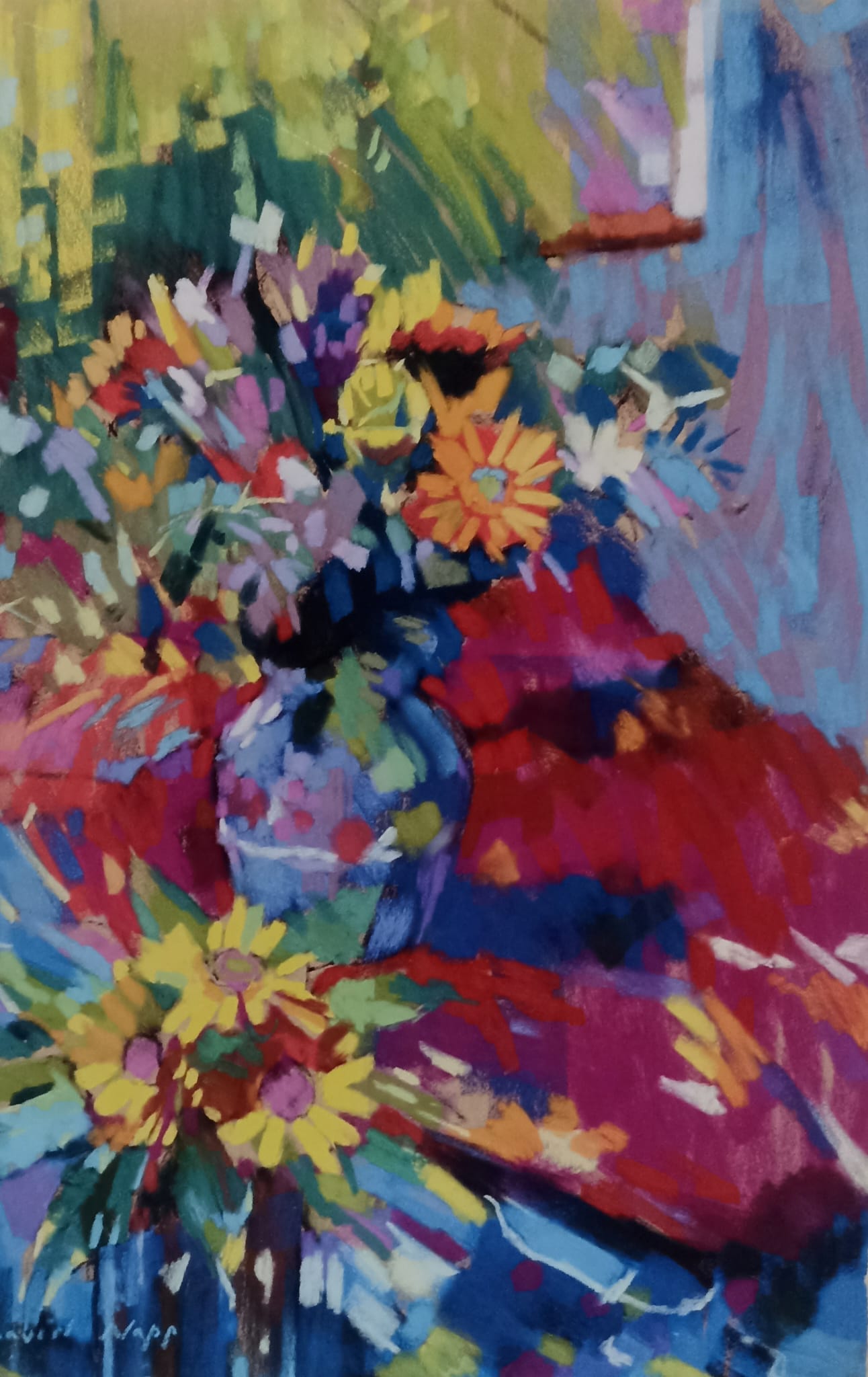 David Napp, "Vaas met bloemen", Giclee