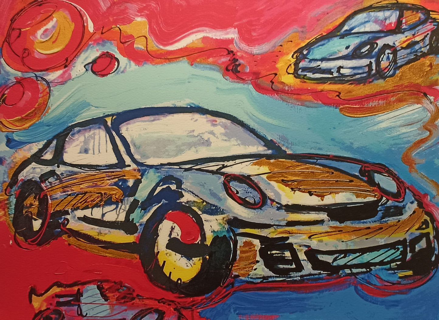 Peter Diem, "Porsche", Giclee
