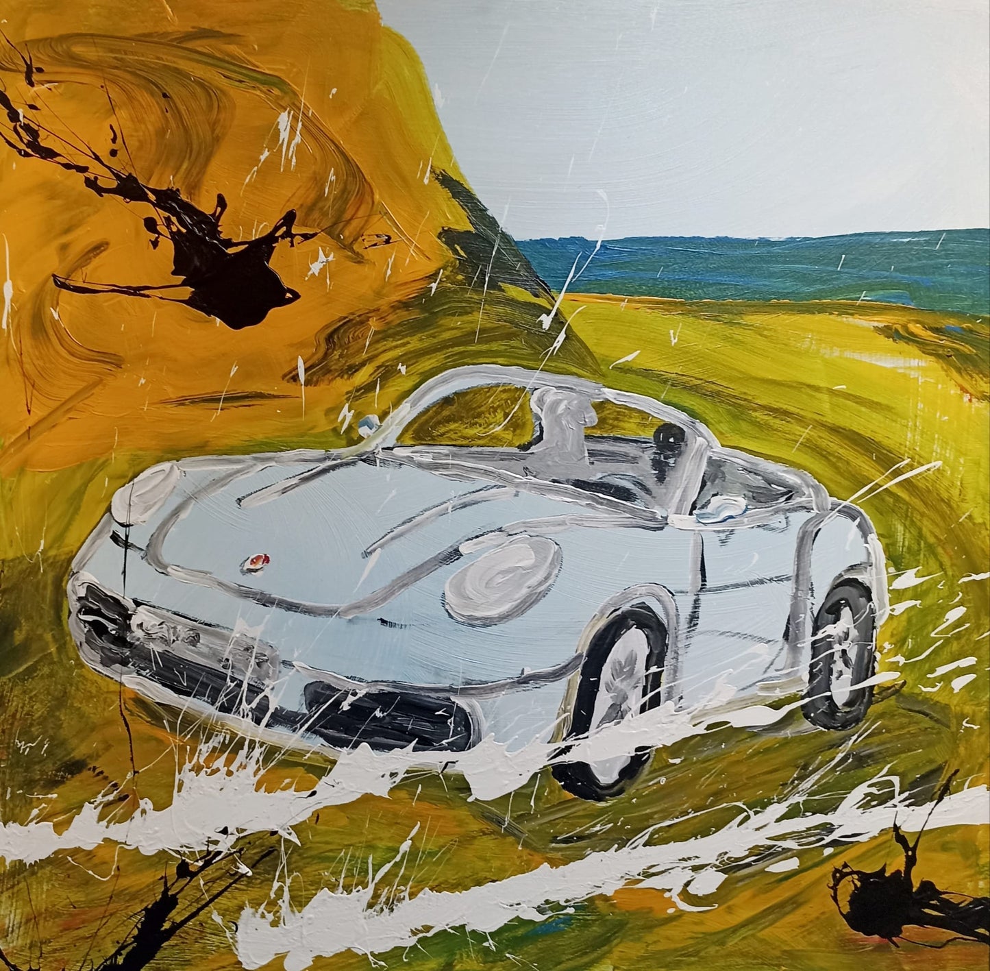 Rogier Jonk, "Porsche", Acryl