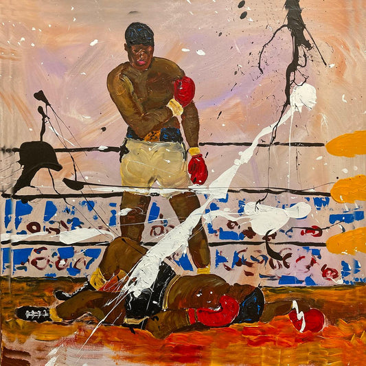 Rogier Jonk, "Mohammed Ali", Acryl